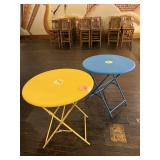Fermob Round Metal Folding Bistro Tables