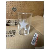 Clear Glass Star Logo Glasses - 4 Boxes of 72