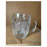 Lafayette Brewing Co. Dimpled Glass Beer Mugs