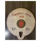Tippecanoe Beer 10 Cents Round Sign
