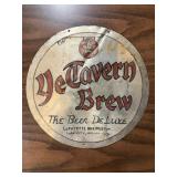 Ye Tavern Brew Round Metal Sign