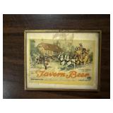 Framed Ye Tavern Beer Label
