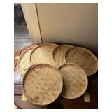 Nesting Woven Bamboo Sifting Trays