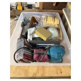 Assorted Sanding Supplies, Electric Sander