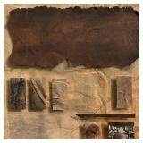 Silent Men Mixed Media Art 1980 Nancy Hathaway