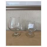 Mixed Brandy Snifter Glasses, Set of 2