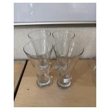 Set of 4 Footed Weizen Beer Glasses