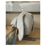 Primitive Plush Rabbit Doorstop