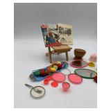 Vintage Doll Furniture & Food Lot