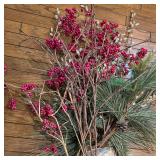 Holiday Bouquet: 36in Lighted Pine Berry Floral
