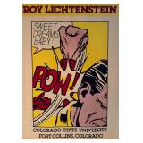 Roy Lichtenstein Signed 1982 Exhibition Poster