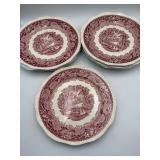 Franciscan Pink Vista Dinner Plates Set of 8