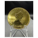 1984 Canada 1 Oz Gold Maple Leaf $50 Coin