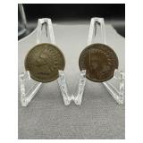 1859 & 1895 Indian Head Penny Coin Lot
