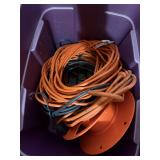 Extension Cords, Reel & Storage Tote Lot