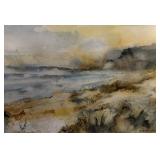 Nancy Hathaway 'Oregon Coast 1' Watercolor
