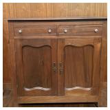Antique Walnut Dry Sink Cabinet