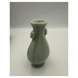 NPM Begonia-Shaped Celadon Vase in Box