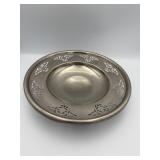 Pierced Silver Plate Console Bowl