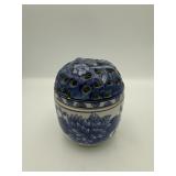 Chinese Blue & White Porcelain Incense Censer