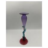 Postmodern Art Glass Bud Vase