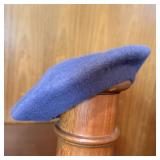 Classic Wool Beret Hat Blue French Style