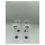 Sasaki Wine Glasses Chicago Amethyst Set