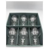 Durand Crystal Brandy Snifters France Set 6