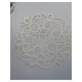 Battenberg Lace Round Doilies Lot of 4