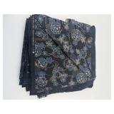 Kokka Japan Indigo Cotton Linen Fabric 4 Yd