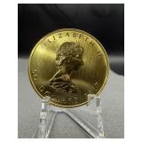 1984 Canada 1 Oz Gold Maple Leaf $50 Coin