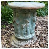 Classical Figural Cast Stone Table w/ Marble Top