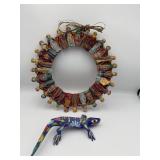 Guatemala Wreath & Oaxaca Alebrije Folk Art