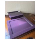 MammaRo Purple Square Plates, Set of 8