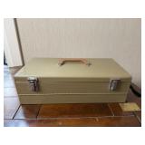 Vintage Metal Cantilever Tool Box