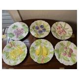 Shafford Fruit du Jour Plates Set of 6