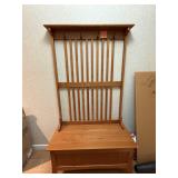 Mission Style Hall Tree Storage Bench