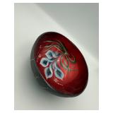 Hand Painted Lacquered Coconut Shell Bowl