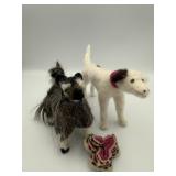 Needle Felted Wool Dog Figures