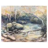 Nancy Hathaway 'Spring Valley' Signed Watercolor