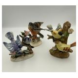 Japan Porcelain Bird Figurines Set of 3