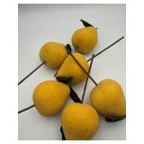 70s Sugared Pear Floral Picks Bulk Box Lot