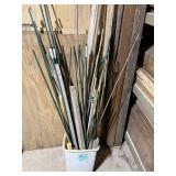Garden Support Stakes Bucket Lot