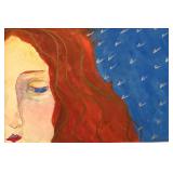 Betsy Berres Original Mixed Media Portrait Study