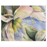 Nancy Hathaway Signed Watercolor Abstract Floral