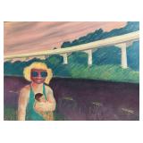 Nancy Hathaway Figural Landscape Mixed Media Art