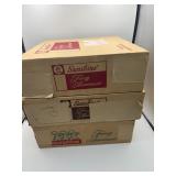 3  Sunshine Biscuit Cookie Tins With Boxes