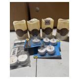 Outdoor LED Pillar Candles and Tealights Lot