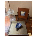 Pottery Dish, Apothecary Jar & Art Tile