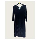 Black Velvet Dress Vision International Sz 12